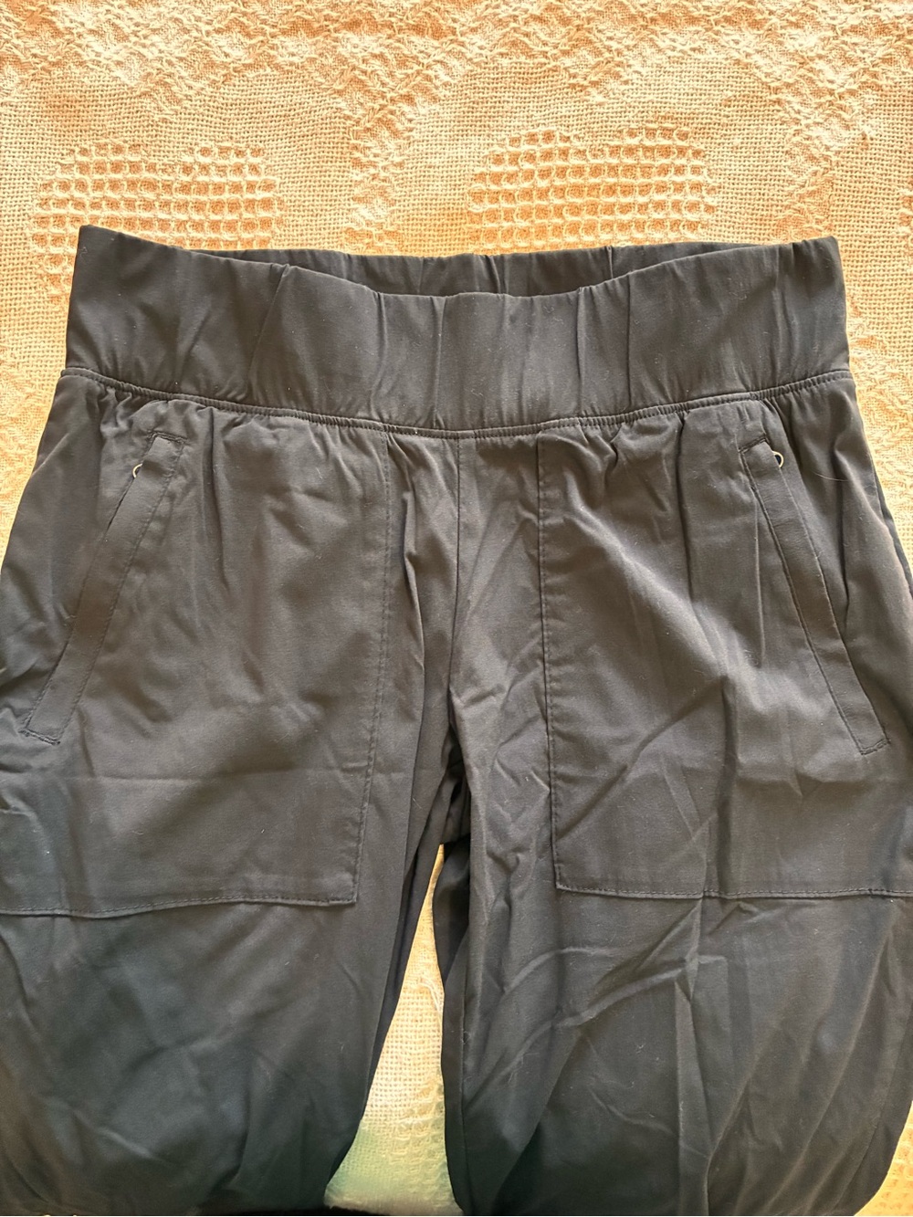 Columbia Utility Pants Black Nylon Stretch Pull-On Hiking Women’s Size M - Picture 7 of 13